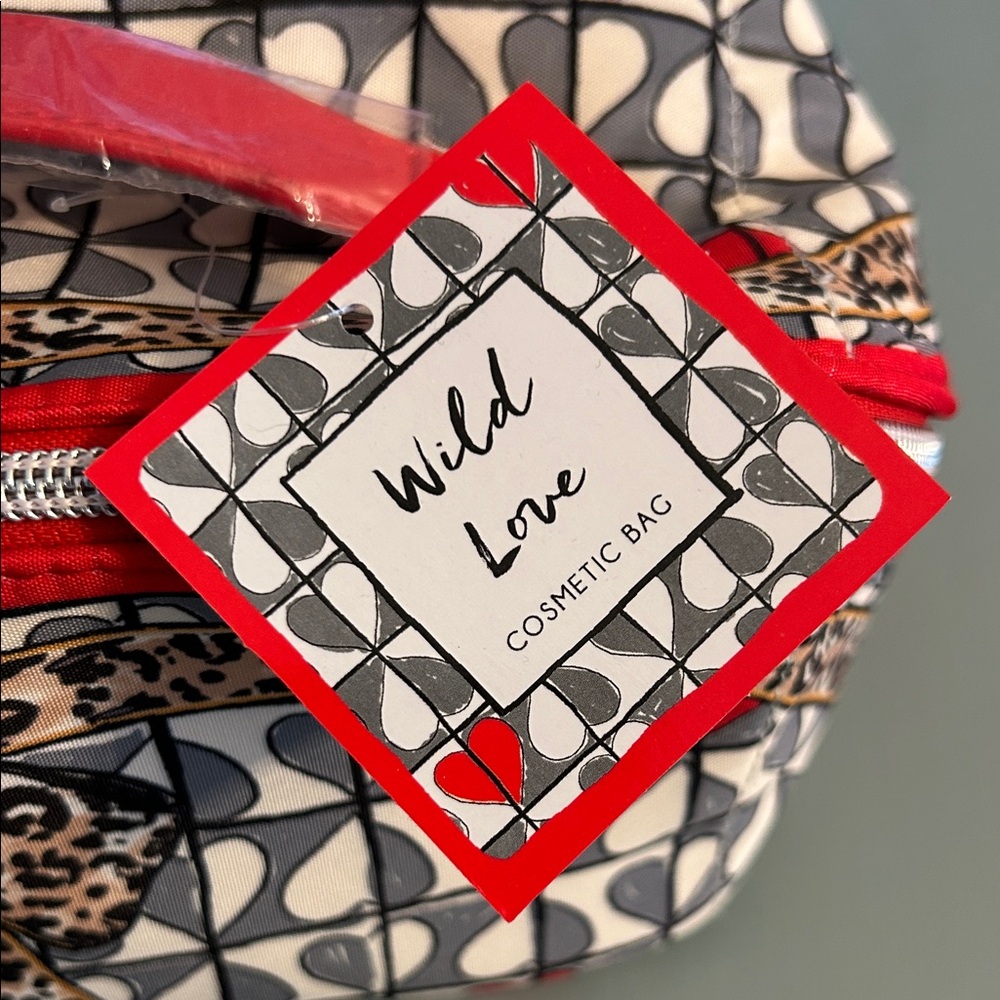 Women's Patterned Bag - Red and Black - Picture 2 of 10